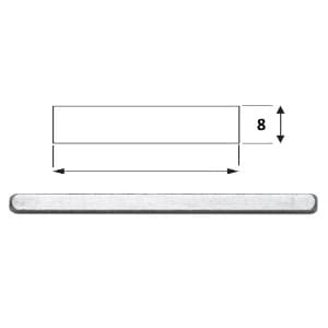 ציר מרובע 8 מ"מ