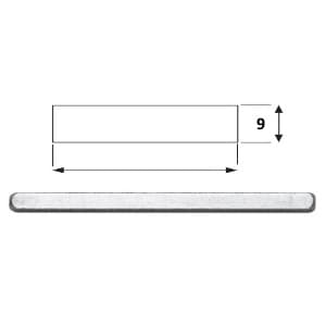 ציר מרובע 9 מ"מ