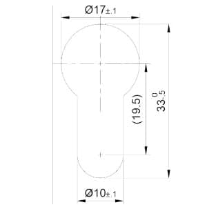 מרכז חור צילינדר