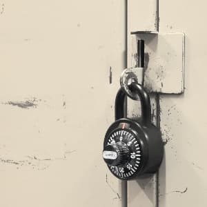 מנעול תליה קומבינציה סיבובי