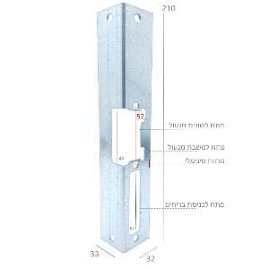 זווית משקוף דלת פלדה
