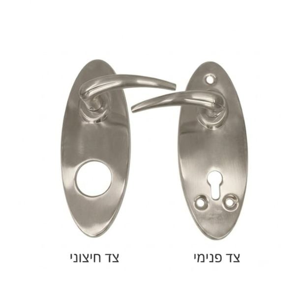 ידיות לדלתות פלדה - נע/נע – תמונה 2